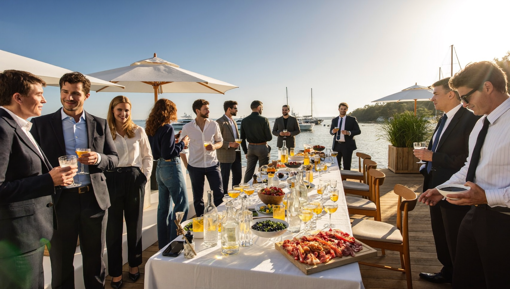 Aperitivo aziendale sul mare: idee e consigli per eventi top | ilgabbianoeventi.it